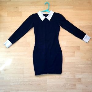 Vera's Eye Candy Sexy Collared Wednesday Adams Dress